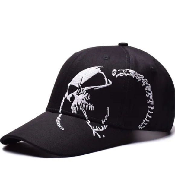 unbranded Other - New black skull hat baseball cap hat mens